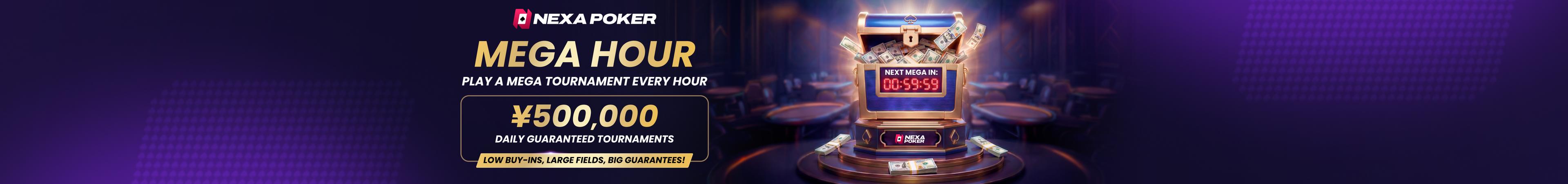 Mega Hour: Big Guarantees, Large Player Pools & Huge Payouts
